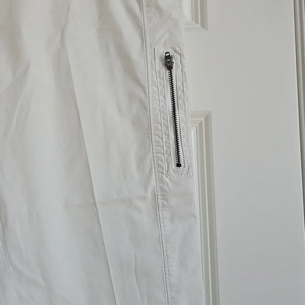 White Cargo Pants - Picture 4 of 10